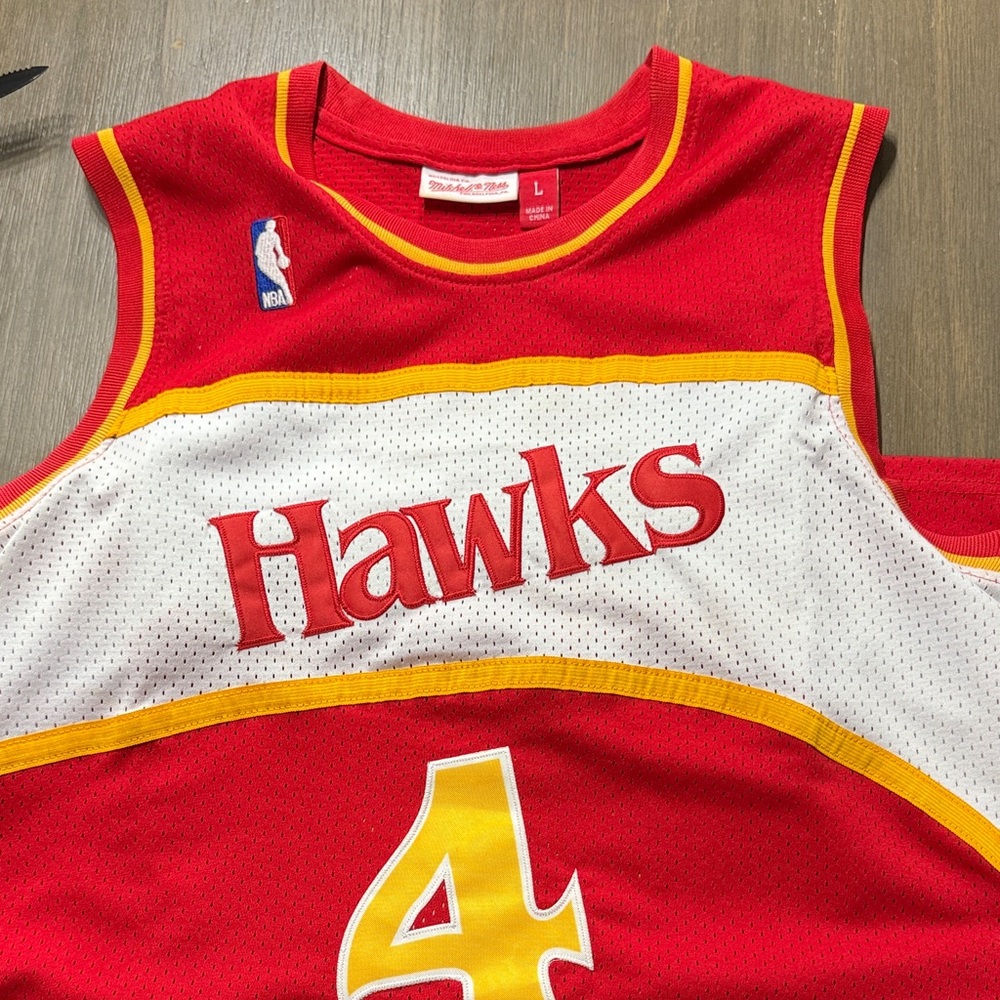 Spud Webb Hawks Jersey size large